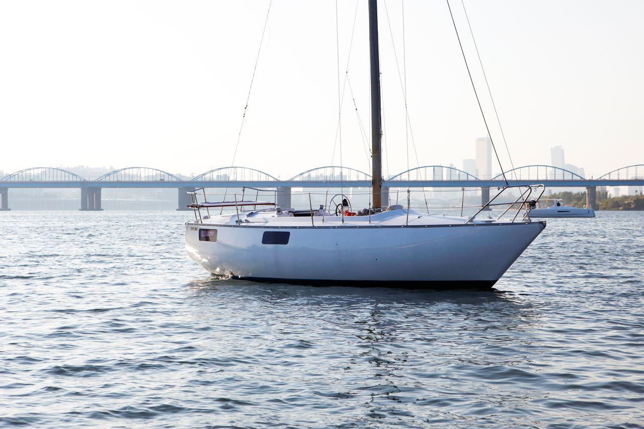 Interior view of the Cinderella Yacht, featuring plush seating and a comfortable cabin for a relaxing Han River cruise.